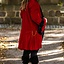 Manteau de pirate en velours, rouge-noir - Celtic Webmerchant