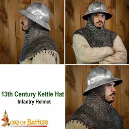 13th-14th century kettle hat - Celtic Webmerchant