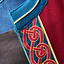 Kaftan viking ricamato, blu rosso - Celtic Webmerchant