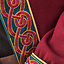 Embroidered Viking kaftan, red-blue - Celtic Webmerchant