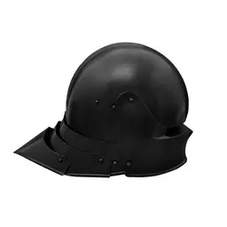 15de eeuwse sallet, zwart - Celtic Webmerchant