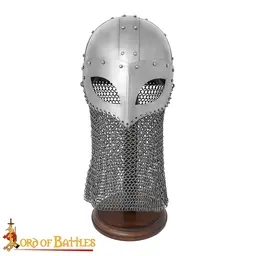 10th century Viking spectacle helmet with chain mail - Celtic Webmerchant