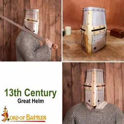 Crusader helmet with brass visor - Celtic Webmerchant