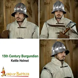 15. århundrede Burgundian Kettle Hat - Celtic Webmerchant