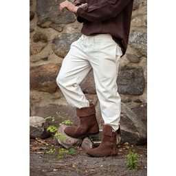 Cotton trousers Alin, cream - Celtic Webmerchant