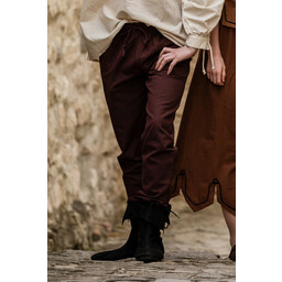 Pantalones de algodón Alin, marrón oscuro - Celtic Webmerchant