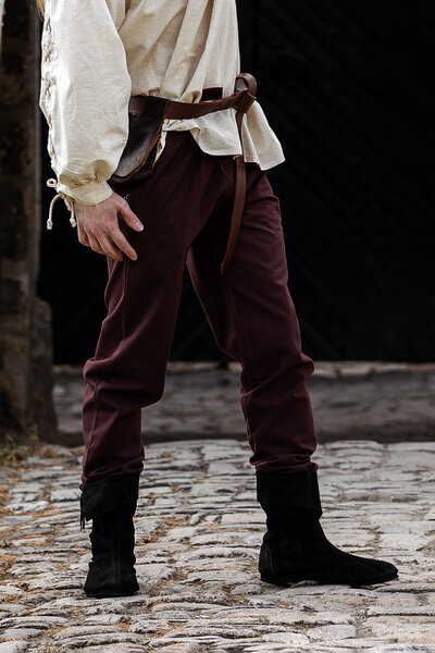 Pantaloni di cotone Alin, marrone scuro - Celtic Webmerchant