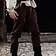 Leonardo Carbone Cotton trousers Alin, dark brown - Celtic Webmerchant