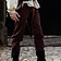 Leonardo Carbone Pantalon en coton Alin, marron foncé - Celtic Webmerchant