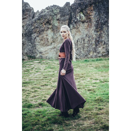Viking klänning Lina, mörkbrun - Celtic Webmerchant