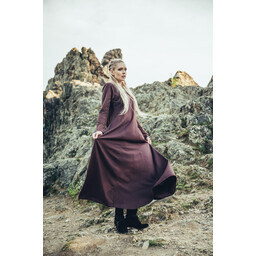 Viking sukienka Lina, ciemny brąz - Celtic Webmerchant