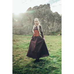 Vestido vikingo Lina, marrón oscuro - Celtic Webmerchant