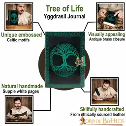 Carnet en cuir Arbre de vie - Celtic Webmerchant