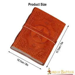 Leather journal Pentagram - Celtic Webmerchant