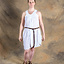 Gudinde Kjole Hera, kort, hvid - Celtic Webmerchant