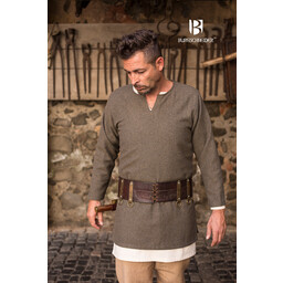 Herringbone tunic Tyr, olive grey - Celtic Webmerchant