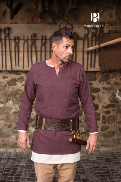 Sildeben tunika Tyr, bordeaux grå - Celtic Webmerchant