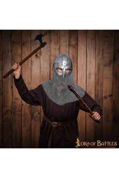 Casco de gafas vikingas con cota de malla. - Celtic Webmerchant
