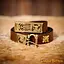 Cintura medievale in pelle con fibbia in ottone - Celtic Webmerchant