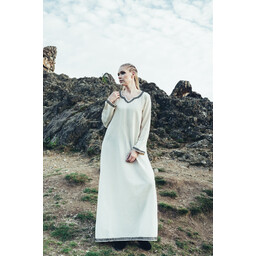 Vestido medieval temprano Aelswith, natural - Celtic Webmerchant