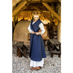 Wickelkleid Thyra, blau - Celtic Webmerchant