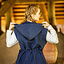 Robe cache-cœur Thyra, bleu - Celtic Webmerchant