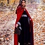 Velvet cloak Ilja, red - Celtic Webmerchant