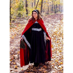 Cape en velours Ilja, rouge - Celtic Webmerchant