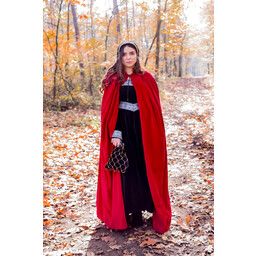 Cape en velours Ilja, rouge - Celtic Webmerchant