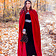 Leonardo Carbone Cape en velours Ilja, rouge - Celtic Webmerchant