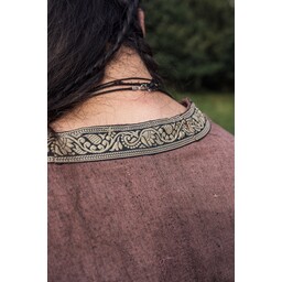 Celtic tunic, short sleeves, chestnut brown - Celtic Webmerchant