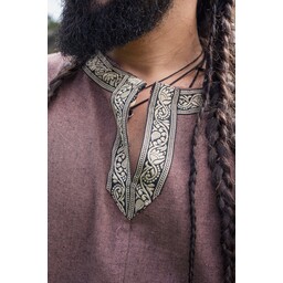 Celtic tunic, short sleeves, chestnut brown - Celtic Webmerchant