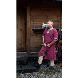 Keltisk tunika, korte ærmer, rød - Celtic Webmerchant