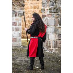 Surcoat, checked, black-red - Celtic Webmerchant