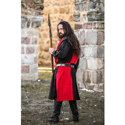 Surcoat, kariert, schwarz-rot - Celtic Webmerchant