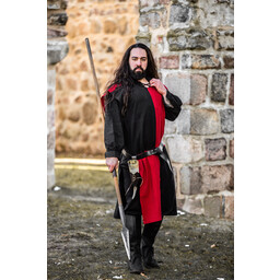 Surcoat, checked, black-red - Celtic Webmerchant