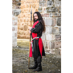 Surcoat, checked, black-red - Celtic Webmerchant