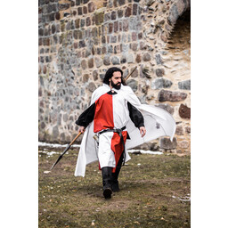 Surcoat, checked, white-red - Celtic Webmerchant