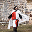 Surcoat, checked, white-red - Celtic Webmerchant