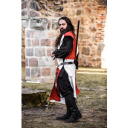 Surcoat, checked, white-red - Celtic Webmerchant