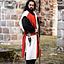 Surcoat, checked, white-red - Celtic Webmerchant