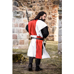 Surcoat, checked, white-red - Celtic Webmerchant