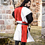 Surcoat, rutig, vit-röd - Celtic Webmerchant