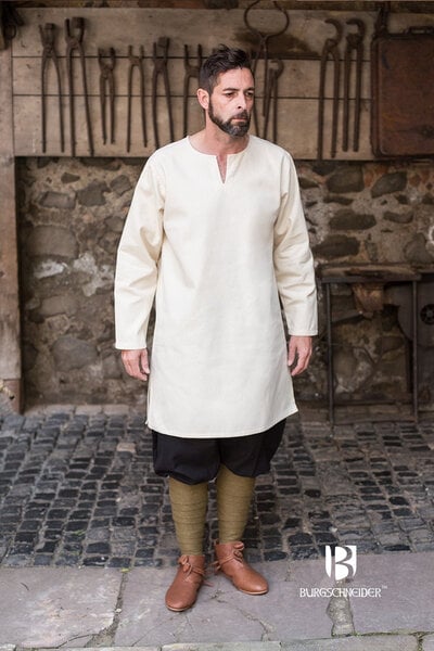 Tunic Leif, white - Celtic Webmerchant