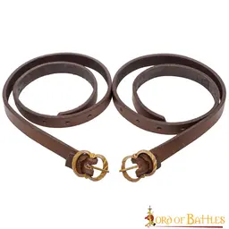 Medieval leather garters - Celtic Webmerchant