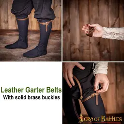 Mittelalterliches Lederstrumpfband - Celtic Webmerchant
