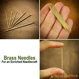 Brass needles, set of 6 pieces - Celtic Webmerchant