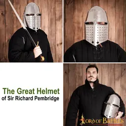14th century helmet Sir Richard Pembridge, 2mm - Celtic Webmerchant