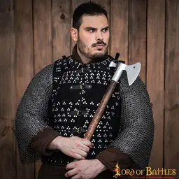 1300 -talet Battle Ax med Hammer Blade, Maciejowski Bibeln - Celtic Webmerchant