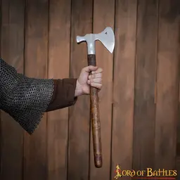 13. århundrede Battle Ax med Hammer Blade, Maciejowski Bible - Celtic Webmerchant